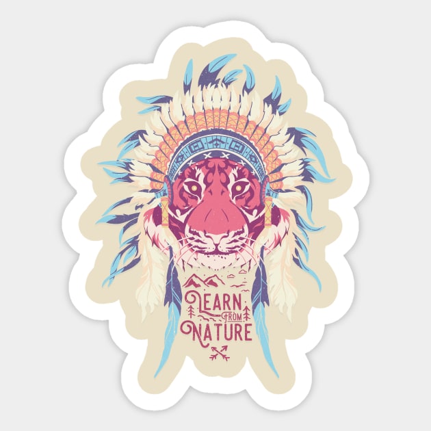 Learn from Nature Sticker by bykai